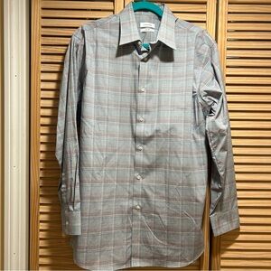 Calvin Klein Men's Subtle Plaid Dress Shirt